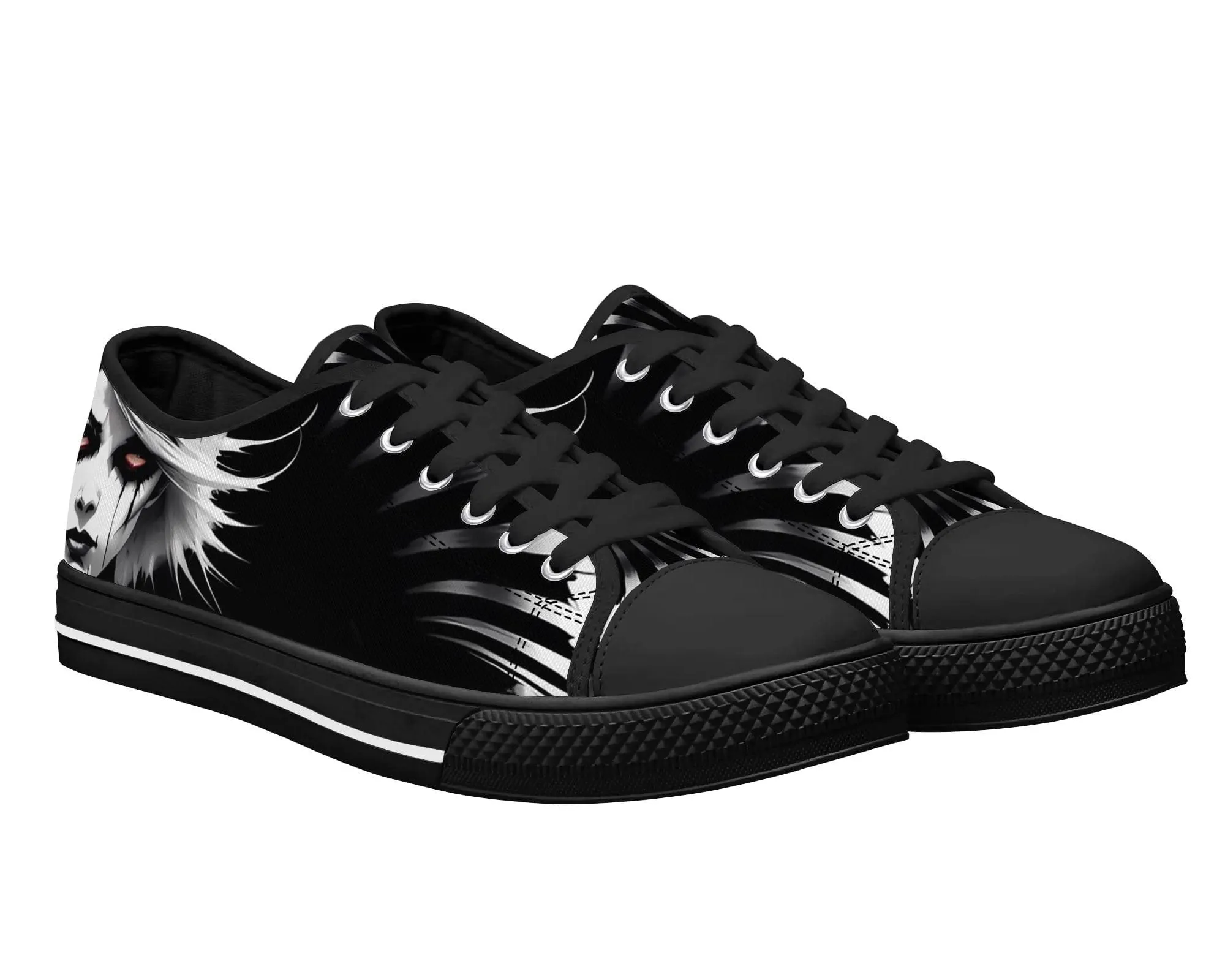 Spiked Ghost Low Tops