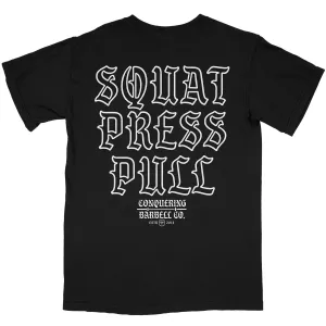 Squat Press Pull - OG Black - Oversized tee