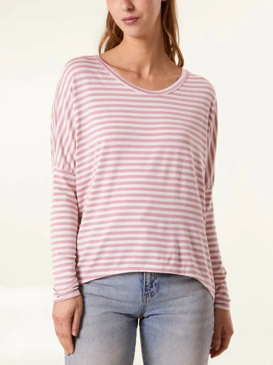 Stripe Round Neck Top