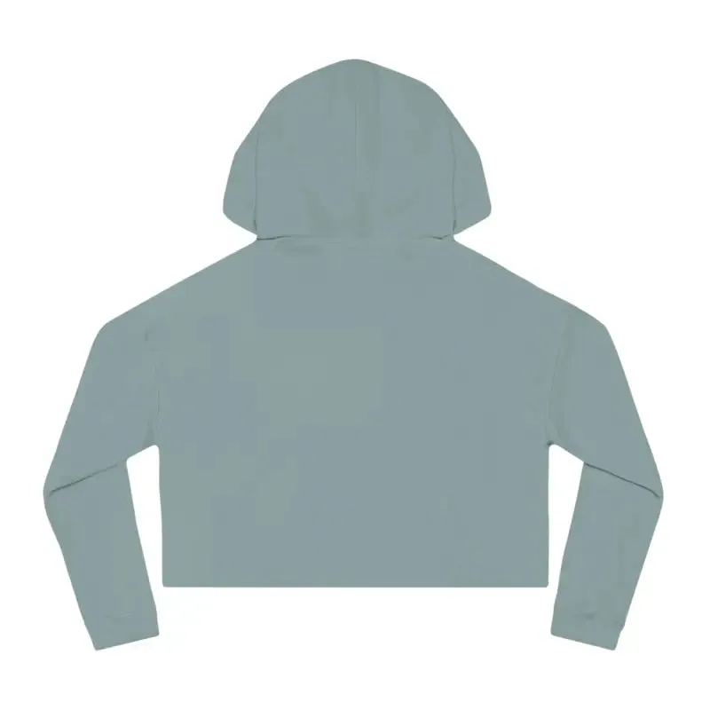 Trendy Dragonfly Cropped Hoodie