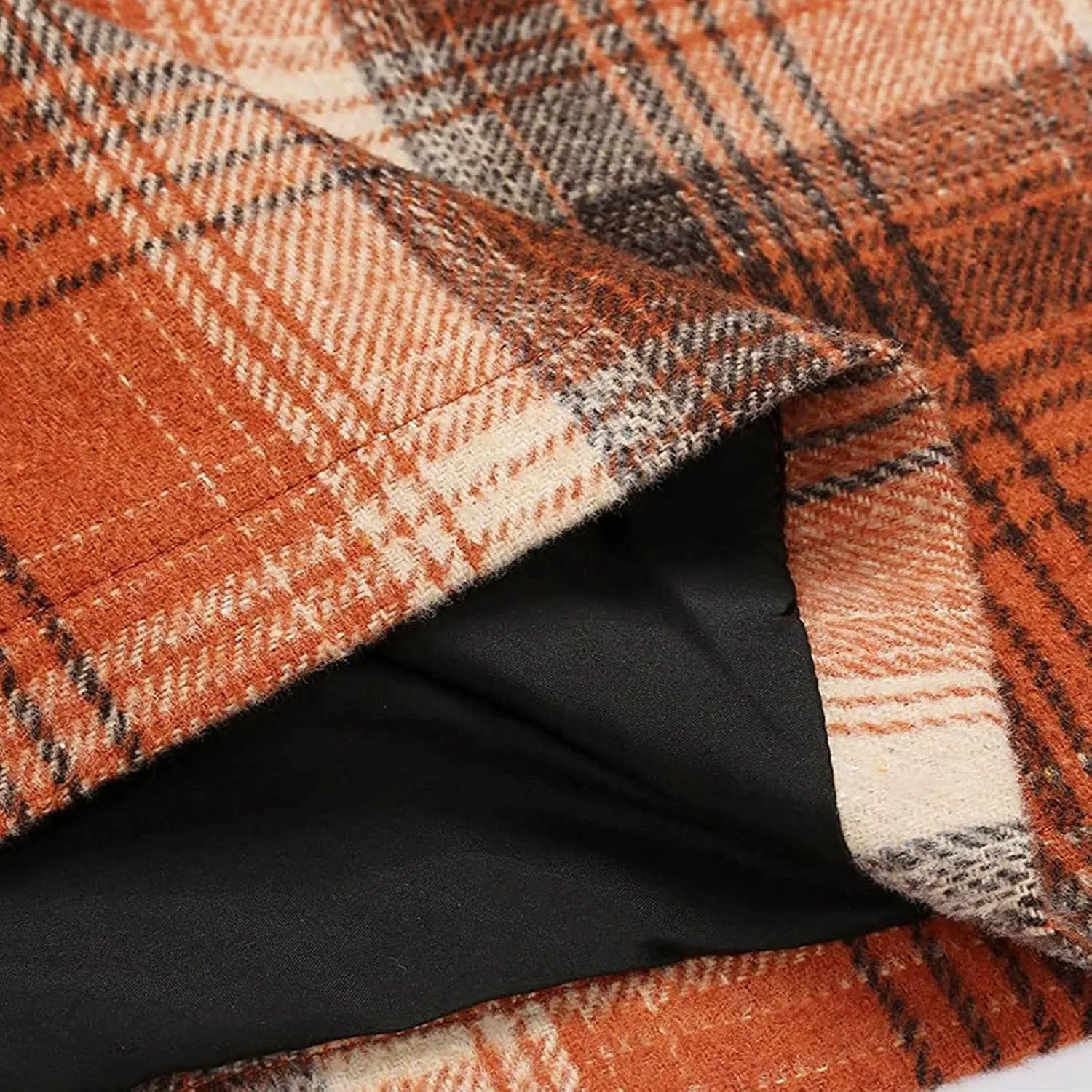 Women's Casual Strech High Waist Corduroy Skirt Fall Bodycon A Line Plaid Pencil Mini Skirt