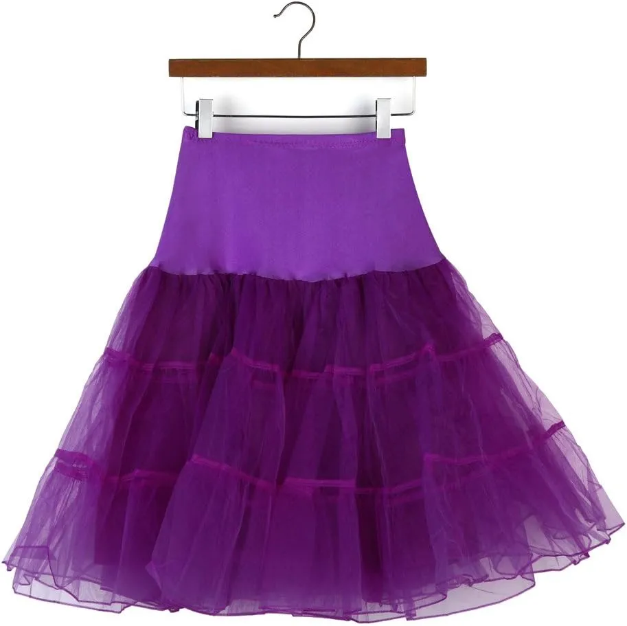 Womens High Waisted Mesh Puffy Skirts Fashion Tiered Tulle Bubble Tutu Skirt Slim Tummy Control Pleated Maxi Skirts