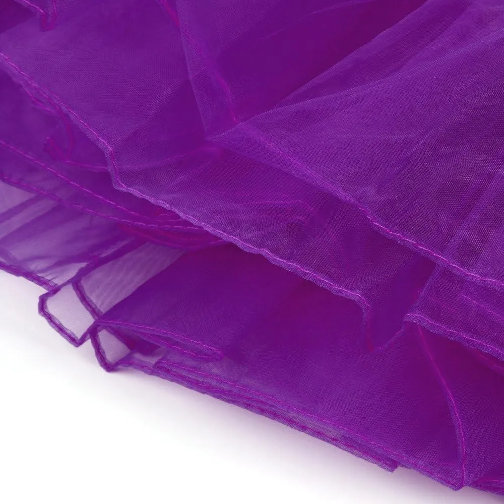 Womens High Waisted Mesh Puffy Skirts Fashion Tiered Tulle Bubble Tutu Skirt Slim Tummy Control Pleated Maxi Skirts