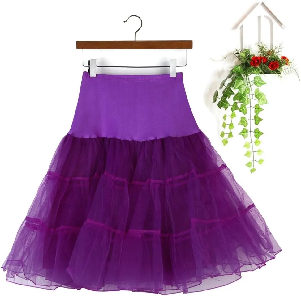 Womens High Waisted Mesh Puffy Skirts Fashion Tiered Tulle Bubble Tutu Skirt Slim Tummy Control Pleated Maxi Skirts