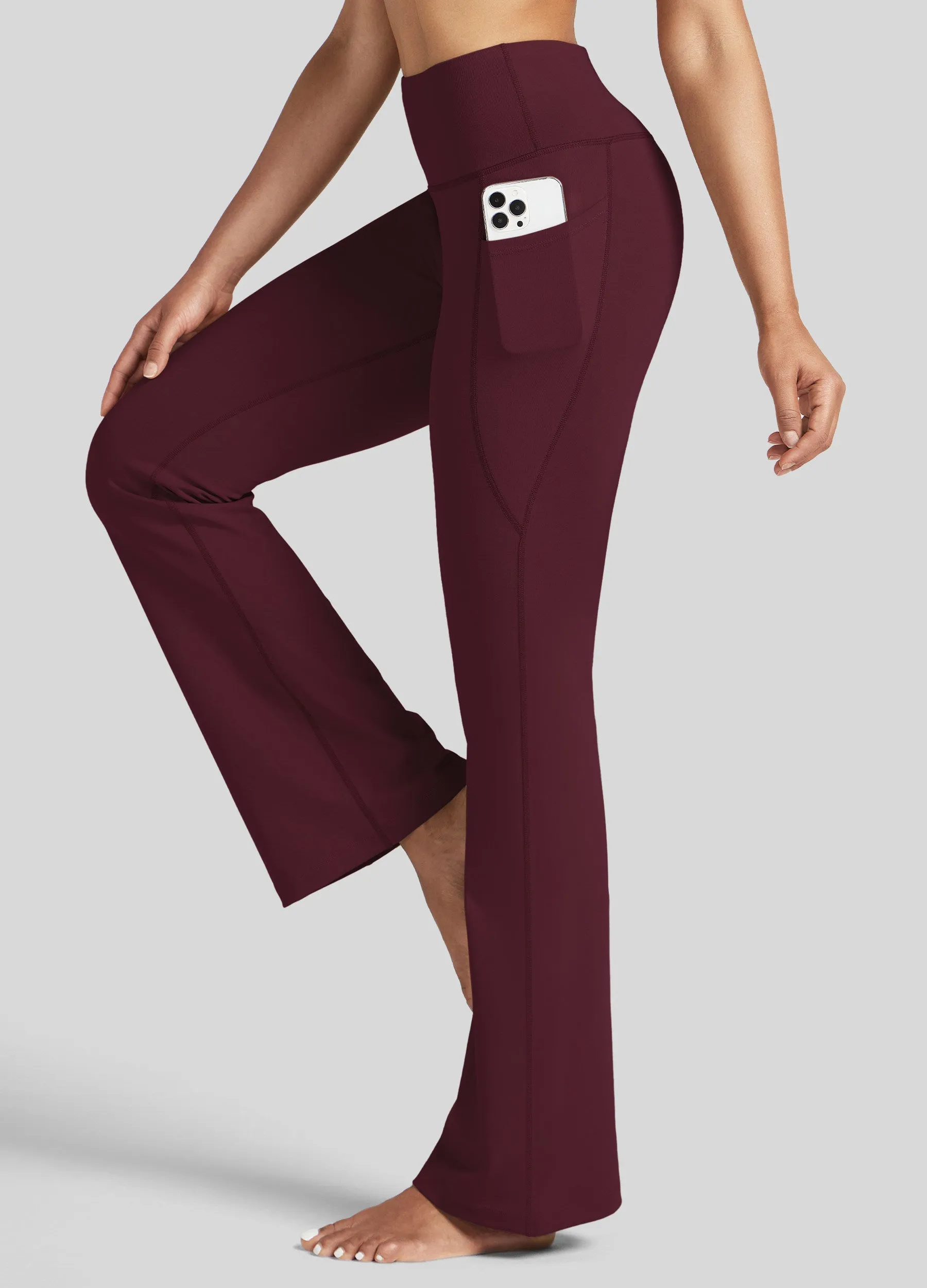 Women's Stretchy Yoga Pants Bootcut 31 Inch