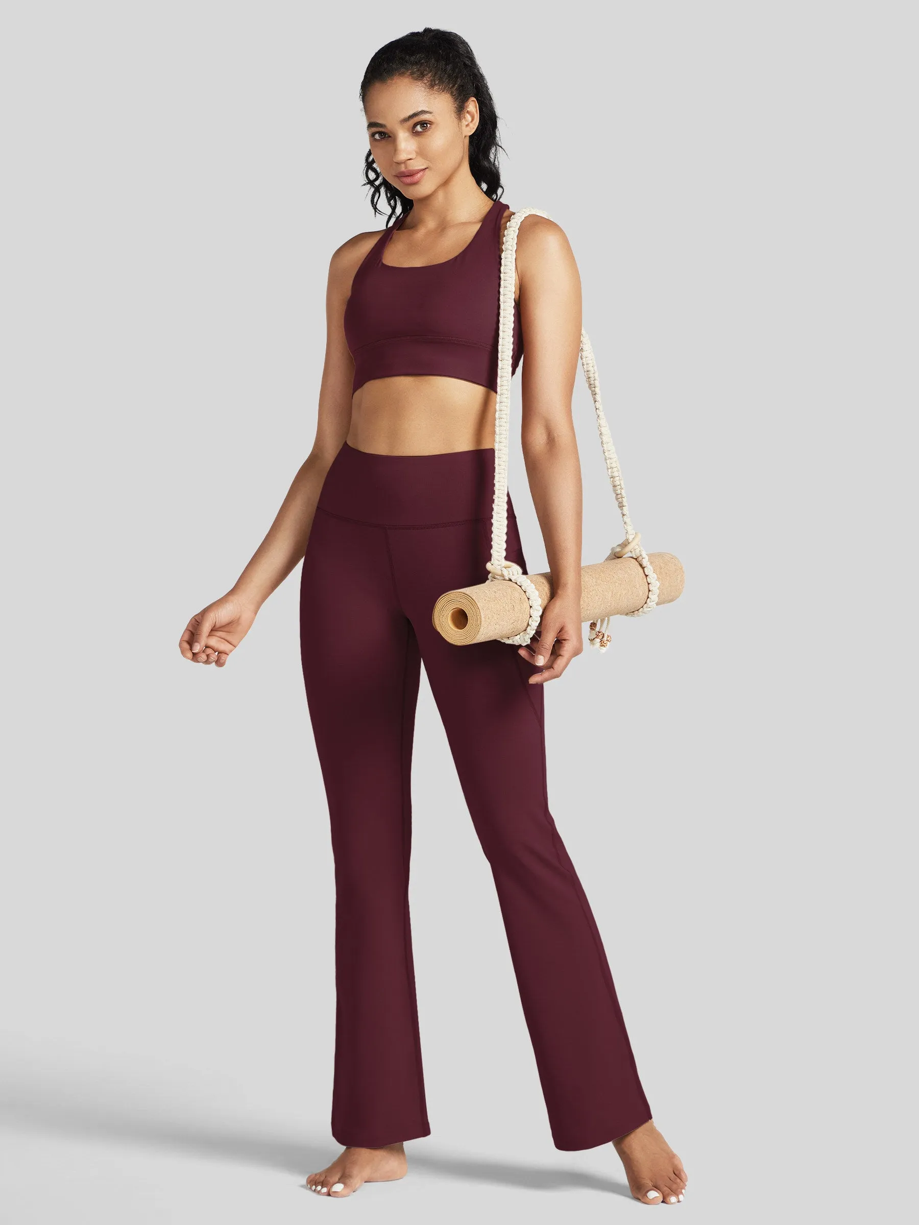 Women's Stretchy Yoga Pants Bootcut 31 Inch