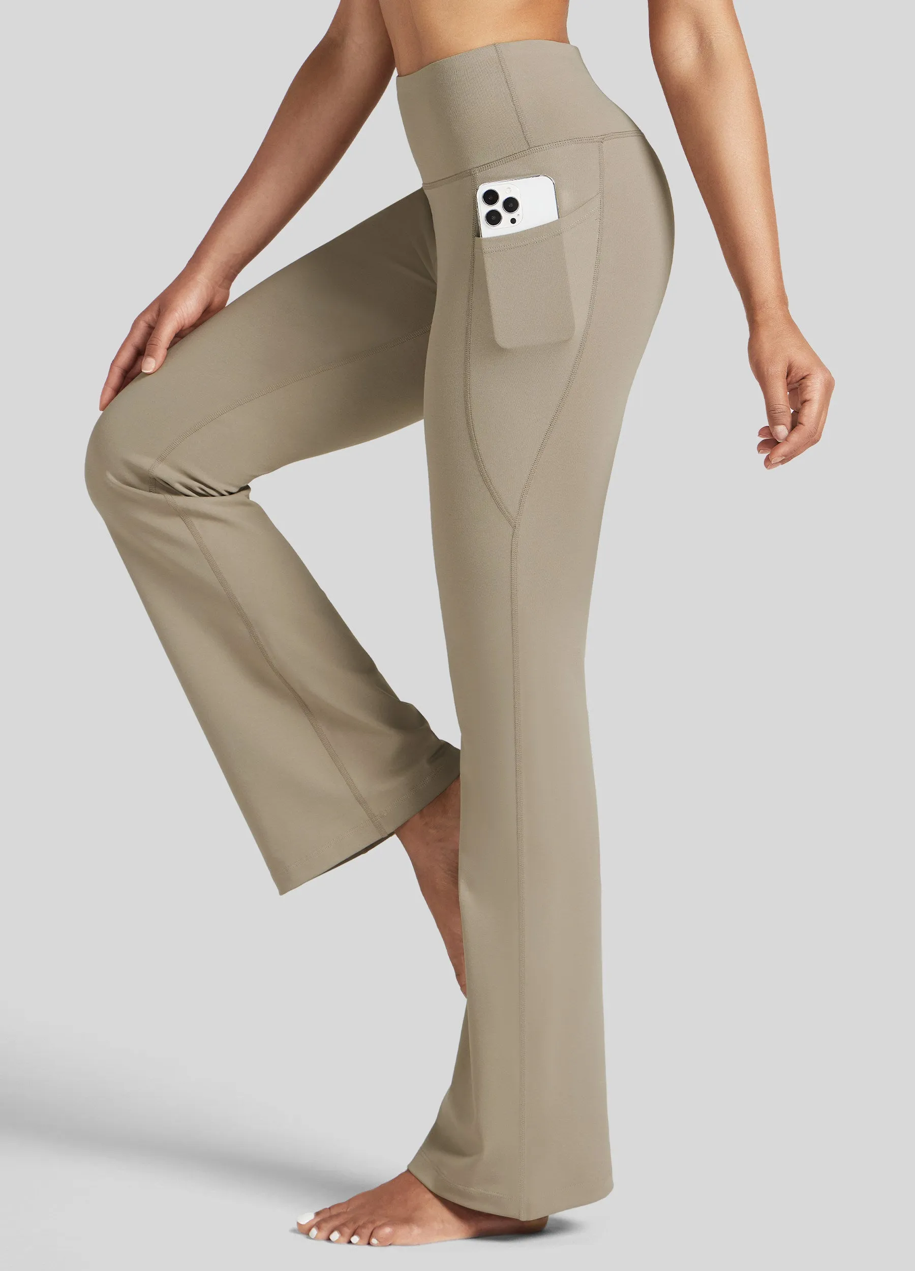 Women's Stretchy Yoga Pants Bootcut 31 Inch