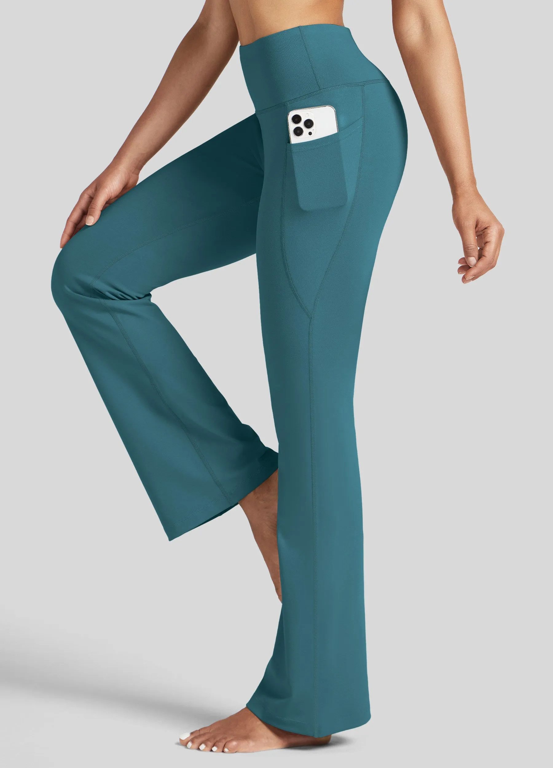 Women's Stretchy Yoga Pants Bootcut 31 Inch