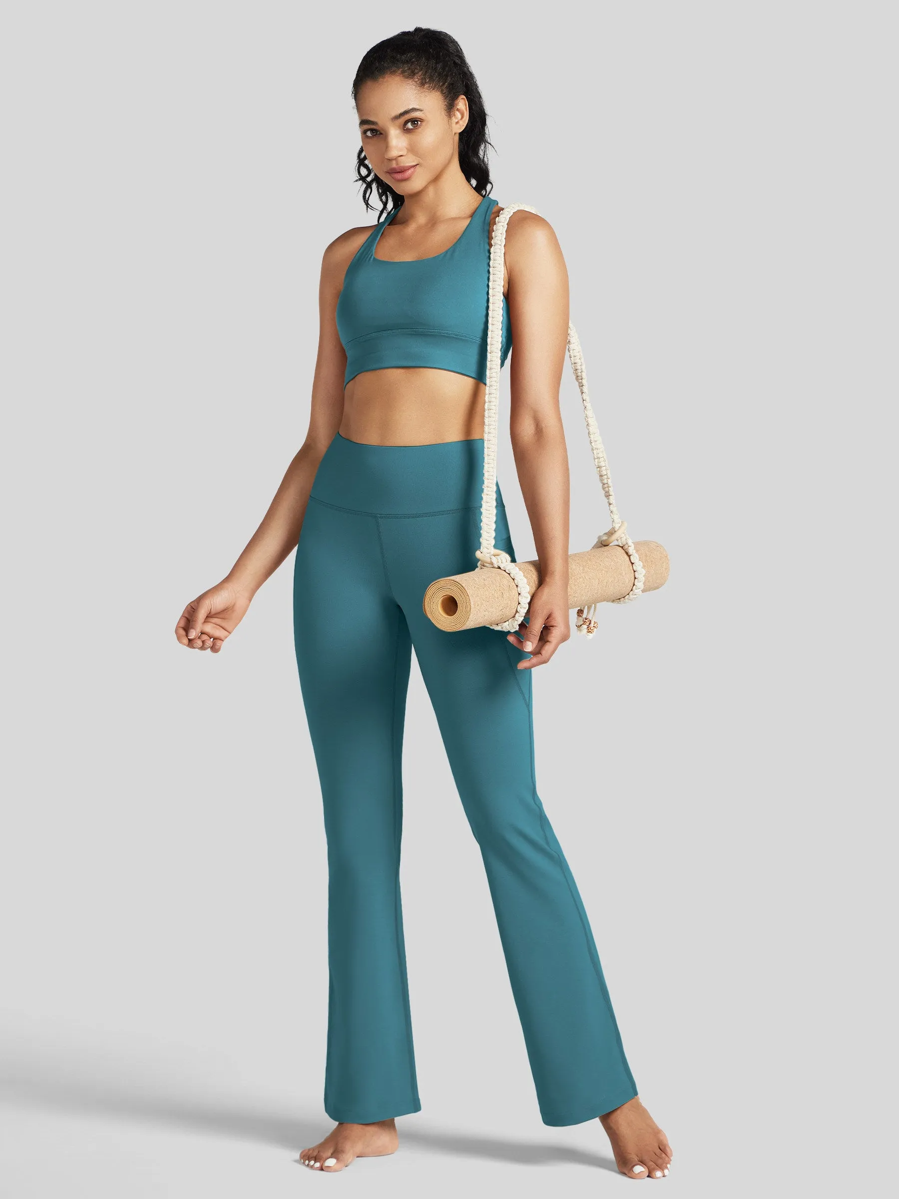 Women's Stretchy Yoga Pants Bootcut 31 Inch
