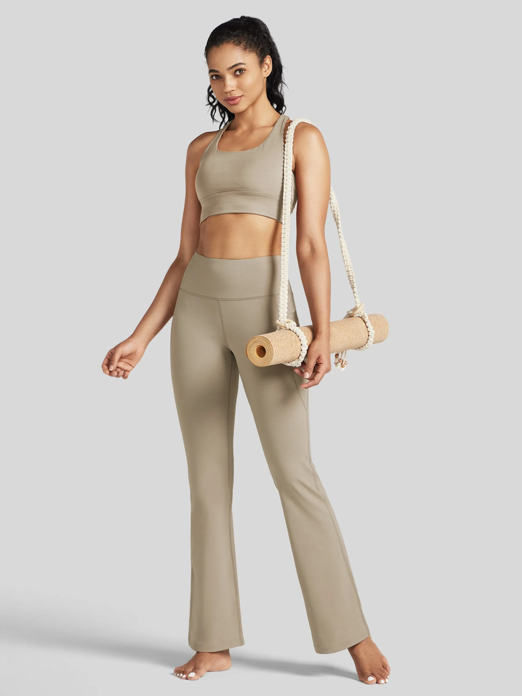 Women's Stretchy Yoga Pants Bootcut 31 Inch