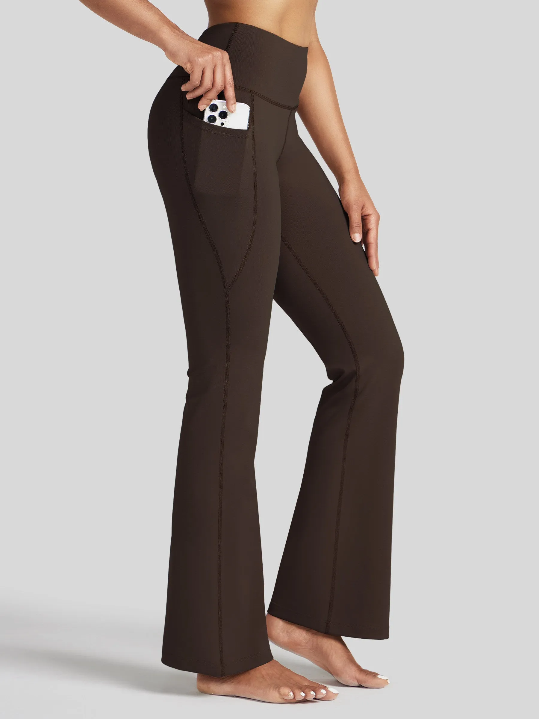 Women's Stretchy Yoga Pants Bootcut 31 Inch