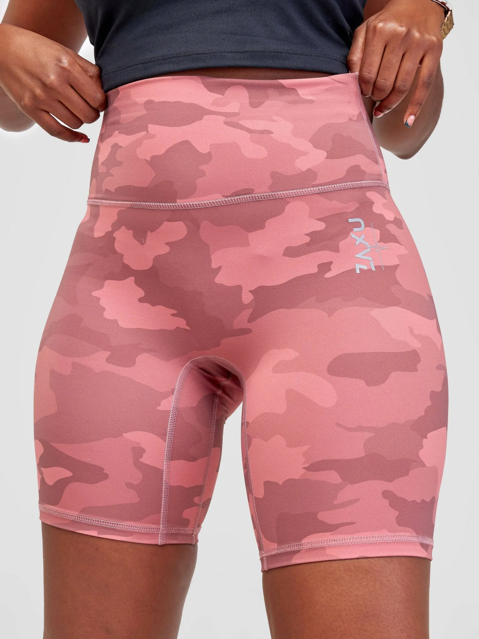 Zaxu Sports Camo Shorts - Pink